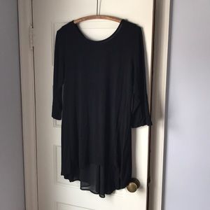 Kim & Cami black flowey shirt.